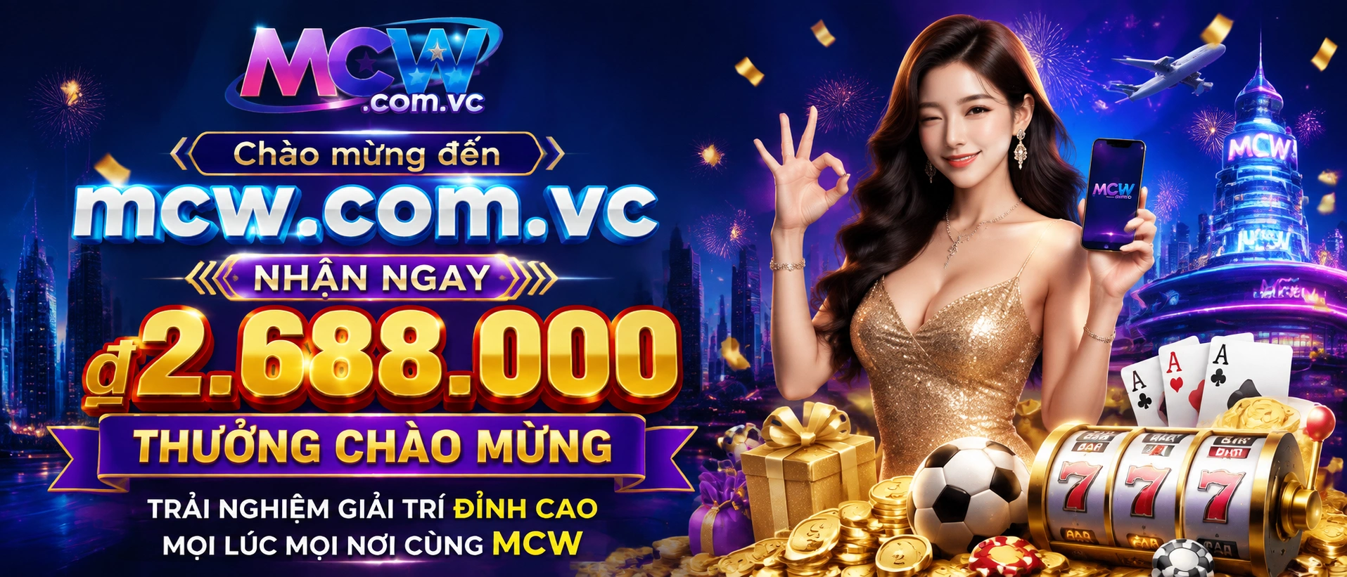 MCW giao diện sảnh casino trực tuyến trên điện thoại