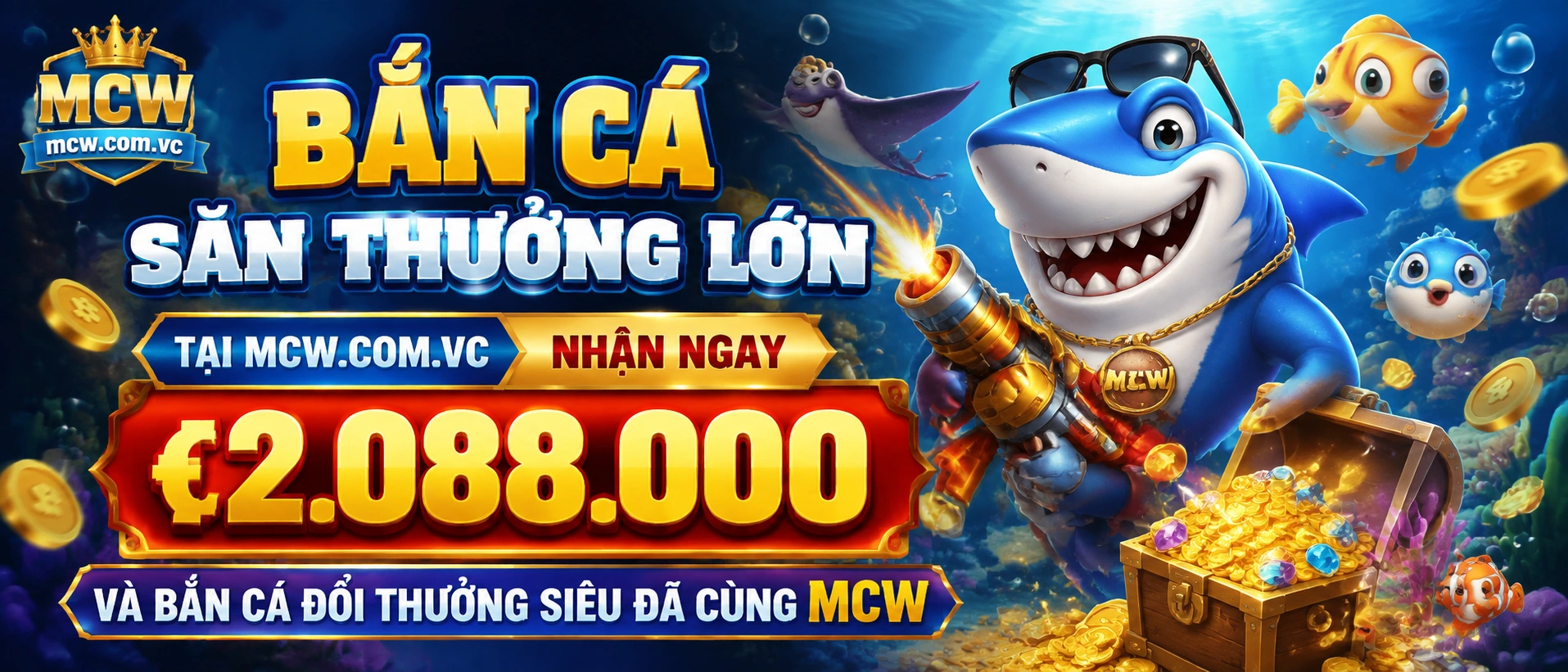 MCW Bắn Cá phòng jackpot nổi bật