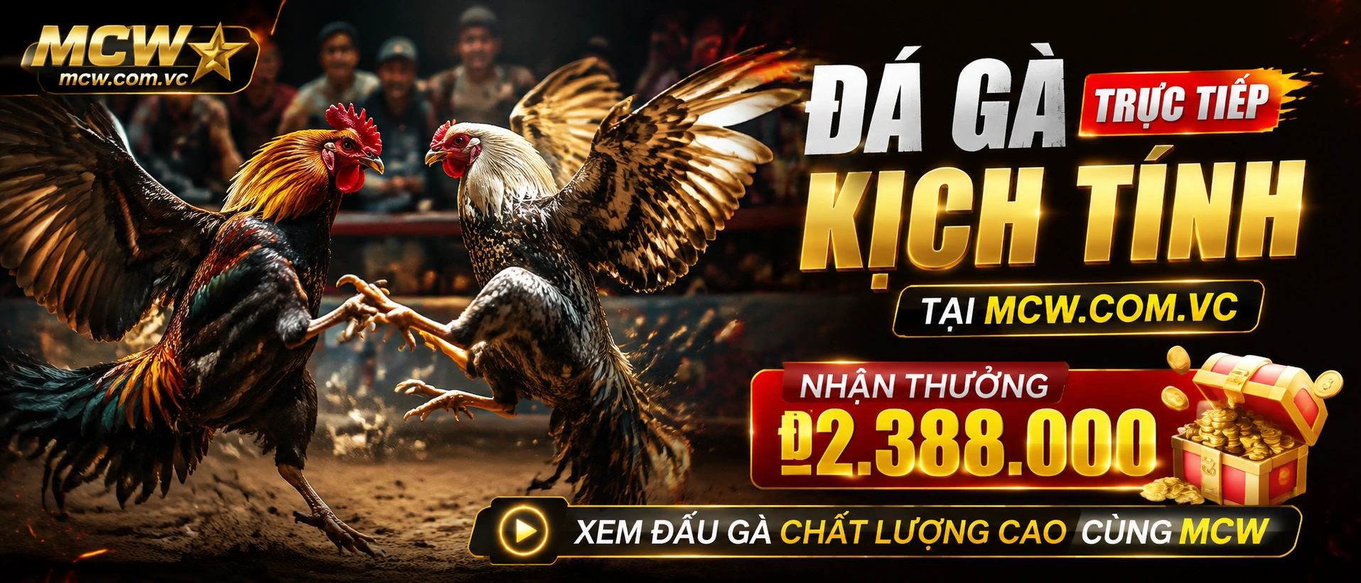 Giao diện Đá Gà MCW trên mobile