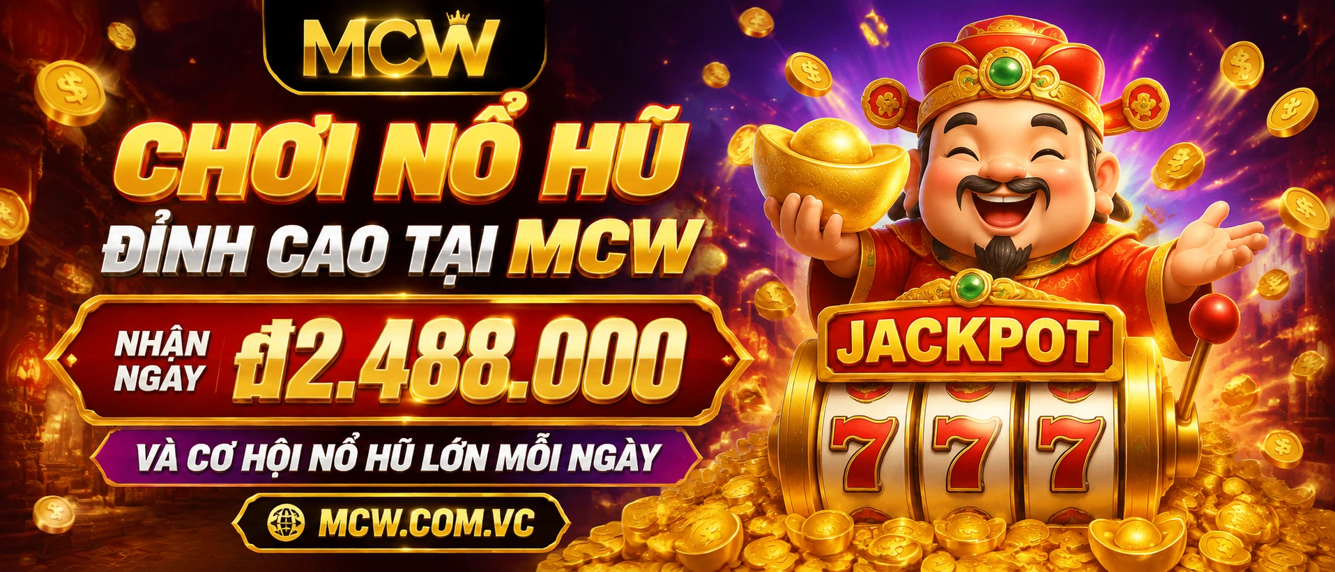 Giao diện khu MCW Nổ Hũ trên điện thoại
