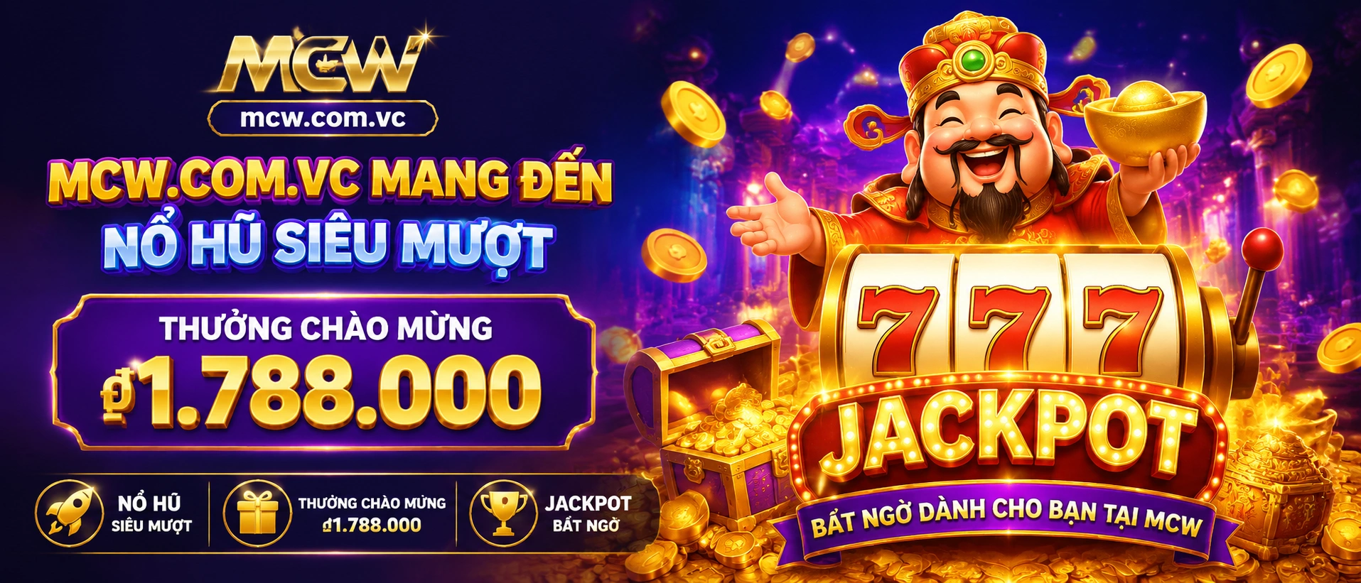 Ảnh minh họa khu thưởng và giao diện slot trên MCW